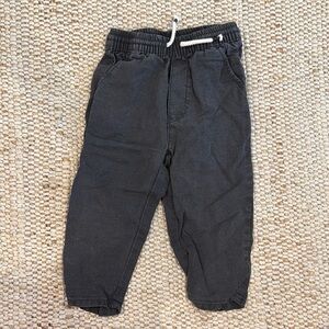 Zara Black Sweatpants with Elastic Waistband